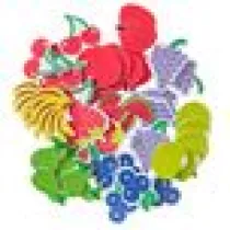Dalprint Naklejki z pianki owoce 45 szt.