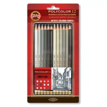 Koh-I-Noor Kredki o��wkowe Polycolor w metalowym opakowaniu 3822 12 szt.