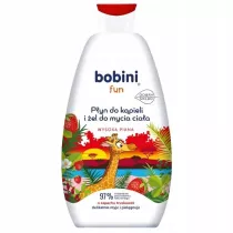 Bobini Fun P�yn do k�pieli i mycia cia�a Truskawka 500 ml