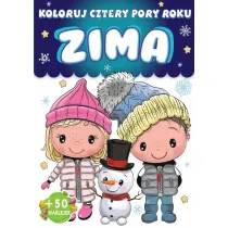 Zima. Koloruj. Cztery pory roku