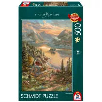 Puzzle PQ 500 Thomas Kinkade nad jeziorem G3 Schmidt Spiele-Puzzle