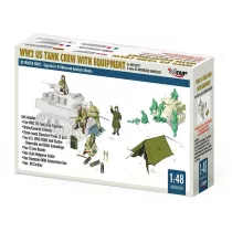 WWII Za�oga czo�gu USA z wyposa�eniem 1:48