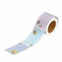 Dalprint Naklejki na rolce etykiety kosmos 4.5x2.5cm 100 szt.