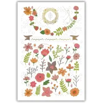 DaVinci Karnet 12x18cm + koperta Kwiaty