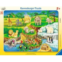 Puzzle ramkowe 14 el. ZOO Ravensburger