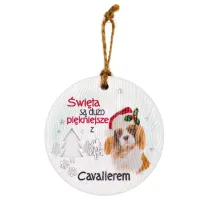 Kukartka Zawieszka ceramiczna Bo�e Narodzenie Cavalier