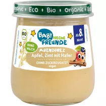 Freche Freunde Mus jabko - owies - cynamon bez dodatku cukrw od 8 miesica 120 g Bio