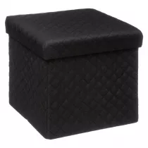 5five Simply Smart Pufa Bella Black 31x31 cm ze schowkiem