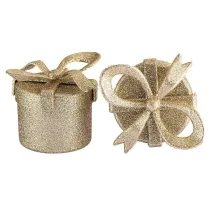 Be-Happy Gifts Ozdoby �wi�teczne z�ote prezenty 2 szt.