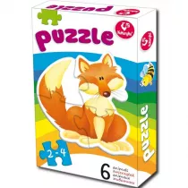 Puzzle 6w1 Zwierztka Kukuryku