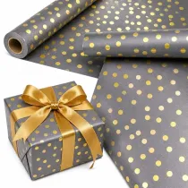 PaperHit Papier ozdobny Z�ote Kropki X-Strong 57cmx25m