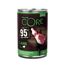 WellnessCORE Core 95% Single Potein, karma mokra, dla psw dorosych, jagnicina z dyni, puszka 400 g