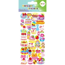Happy Color Naklejki 3D PUFFY-Funny Sweets 9.5x22 cm