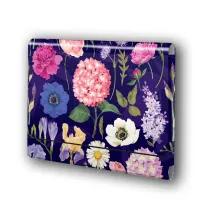 Penmate Teczka �amana A4 na gumk�. Kwiaty polskie. Hortensja ciemna