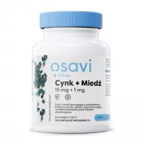 Osavi Cynk + Mied 15 mg + 1 mg - suplement diety 120 kaps.