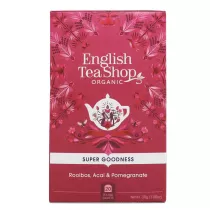 English Tea Shop Herbata Rooibos, Acai and Pomegranate 20 x 1,5 g Bio
