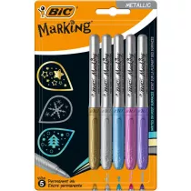 Bic Marker Marking Metallic Ink 5 szt.