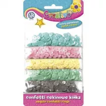 Astra Confetti cekiny kka pastelowe