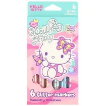 Patio Coolpack, Flamastry brokatowe Hello Kitty Pastel - Pink 1, 6 kolor�w (10623PTR)