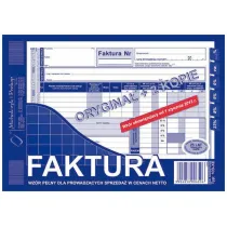 Michalczyk i Prokop Druk Faktura netto A5