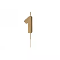 PartyDeco wieczka urodzinowa 1 zota 4.5cm