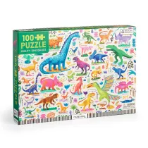Puzzle 100 el. Potne dinozaury Mudpuppy