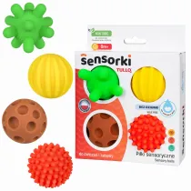 Sensorki Tullo Pi�ki sensoryczne 4 szt. bez dziurki