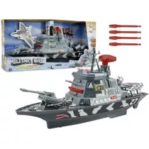 Statek wojskowy Militarny �wiat�a d�wi�ki LeanToys