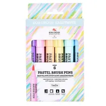 Koh-I-Noor Markery pdzelkowe pastel 6 kolorw