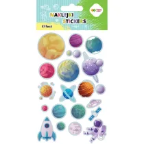 Happy Color Naklejki EFFECT -Planets 10x20cm