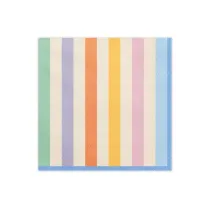 PartyDeco Serwetki Paski 33x33cm