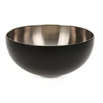 Excellent Houseware Misa patera stal nierdzewna czarna 24 cm