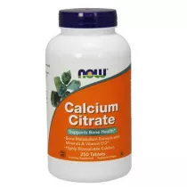 Now Foods Calcium Citrate - Cytrynian Wapnia Suplement diety 250 tab.