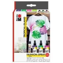 Marabu Farby do tkanin w spreju Tropical Island 4el