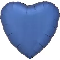 Amscan Balon foliowy Lustre Azure niebieski serce 43cm