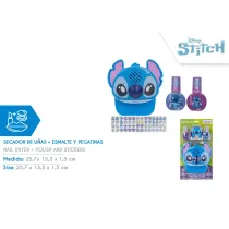 Zestaw suszarka do paznokci + 2 lakiery + naklejki Stitch SI0095GG KIDS EUROSWAN