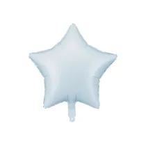 PartyDeco Balon foliowy Gwiazdka mglisty niebieski 48cm