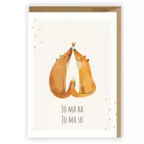 Cardie Kartka okoliczno�ciowa Liski, Jo Ma Ha
