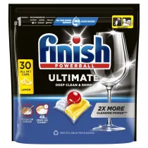 Finish Powerball Quantum Ultimate Kapsu�ki do mycia naczy� w zmywarkach Lemon 30 szt.