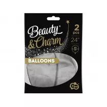 Godan Balony Beauty&Charm platynowe srebrne 2 szt.