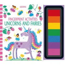 Unicorns and Fairies. Fingerprint activities wer. angielska