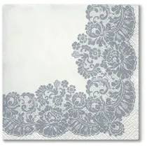 Paw Serwetki 33x33 Lacy frame SIlver TL702608