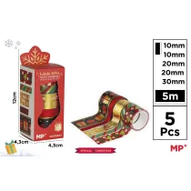 Mp Main Paper Tamy dekoracyjne witeczne washi 5 szt