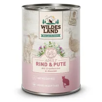 Wildes Land CAT Classic Ente Pute - kaczka i indyk z urawin 400 g