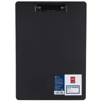 Deska z klipem A4 PP czarna DELI