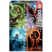 Puzzle 1500 el. Magia �ywio��w, Anne Stokes Educa