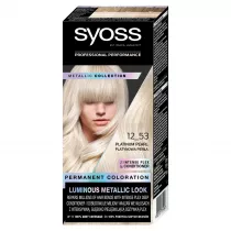Syoss Permanent Coloration farba do wosw trwale koloryzujca 12-53 Platinium Pearl