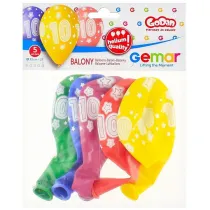 Godan Balony Premium Hel z nadrukiem 10 13" 5 szt.