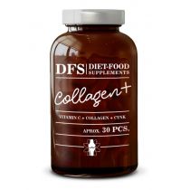 Diet-Food Kolagen + witamina C + Cynk + kwas hialuronowy Suplement diety 30 kaps.