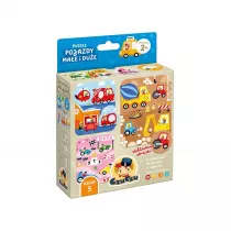 CzuCzu Puzzle Pojazdy mae i due 2+ Bright Junior Media